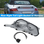 Set of 2 Rear Right Tail Light Socket Wiring Harness 8J0945258A for Audi TT (2006–2014)