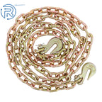 1 PC 5/16" × 10.3ft G80 Tow Chain with Hooks (4900 lbs)