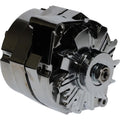 Chrome Alternator for Chevy (10SI 100 AMP, One Wire)