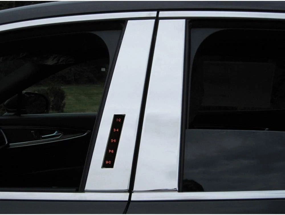 Stainless Steel Pillar Post Trim 4pc Luxury FX for Lincoln MKX (2016–2018)