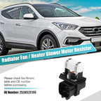 Cooling Resistor No. 253852E100 for Hyundai Sonata (2011–2013)