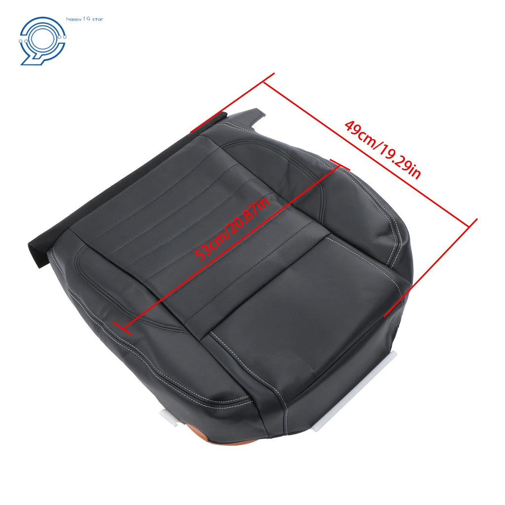 Leather Perforated Driver Bottom Back Seat Cover for Ford Mustang GT (2010–2014)