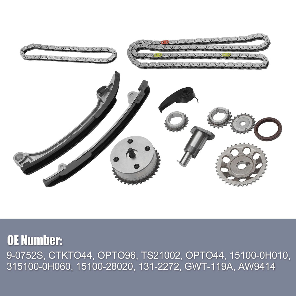 Engine Timing Chain Kit for Toyota RAV4 Camry Highlander (2.0L) TS21002 TK2040G