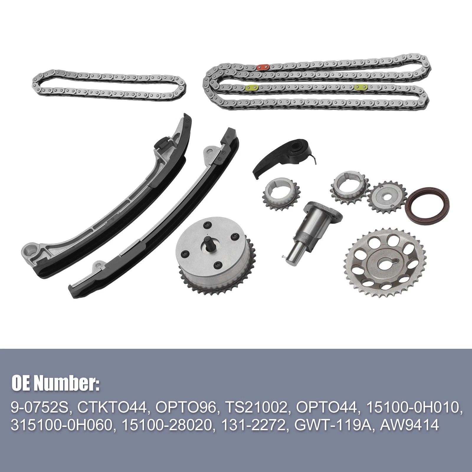 Engine Timing Chain Kit for Toyota RAV4 Camry Highlander (2.0L) TS21002 TK2040G