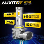 2X LED Fog Light Bulbs  3000K Super Yellow