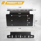 Front License Plate Mount Bracket for Off-Road Lights for SUV Pickup (-)