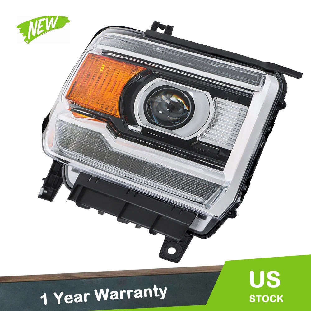 Headlight Assembly for GMC Sierra 2500HD (2016–2019) HID with LED DRL RH