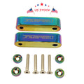 Set of 4 JDM Neo Chrome Hood Spacer Risers for Acura Integra (1990–2001) Honda Civic CRX (1988–2000)
