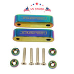 Set of 4 JDM Neo Chrome Hood Spacer Risers for Acura Integra (1990–2001) Honda Civic CRX (1988–2000)