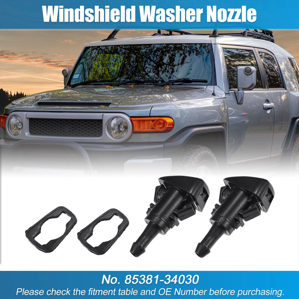 Set of 2 Windshield Washer Nozzles No.8538134030 for Toyota 