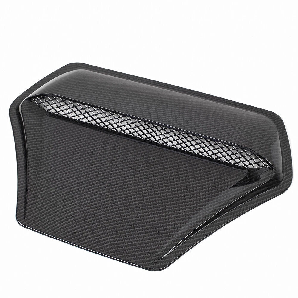 Carbon Fiber Engine Hood Air Outlet Vent Trim Cover for Universal