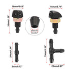7pcs Windshield Wiper Fluid Squirter Nozzle for Toyota Ford (Universal)