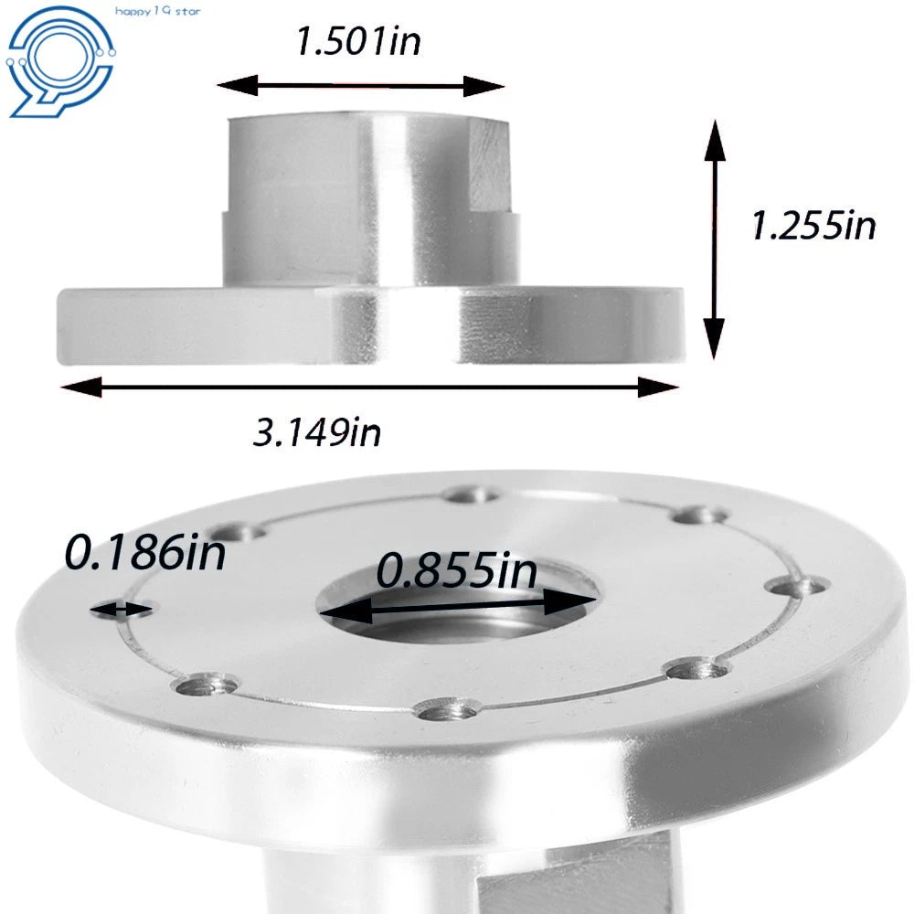 3" Face Plate for Woodworking Lathe 1" x 8 TPI Spindle