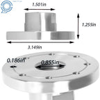 3" Face Plate for Woodworking Lathe 1" x 8 TPI Spindle