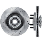 Front Drilled & Slotted Brake Rotors for Ford F-150 (2004–2008) RWD