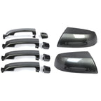 Magnetic Gray Mirror Cover & Door Handle Kit for Toyota Tundra Sequoia (2011–2022)