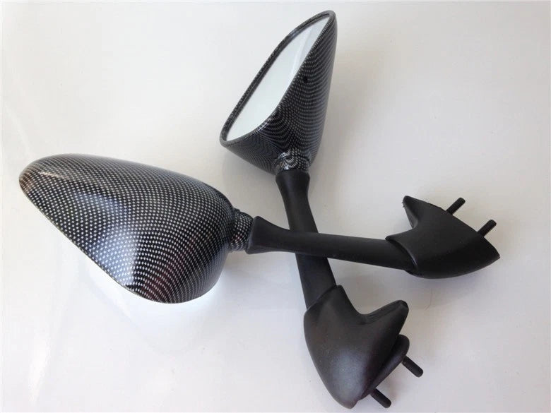 Carbon Fiber Side Mirrors for Yamaha YZF-R1 (2000–2006) & FZS600 (2000–2001)