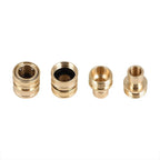 Set of 2 Solid Brass 3/4" Garden Hose Quick Connect Connectors