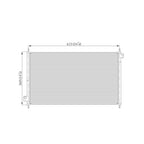 Replacement A/C Condenser Repair Part For 1998-2002 Honda Accord Coupe