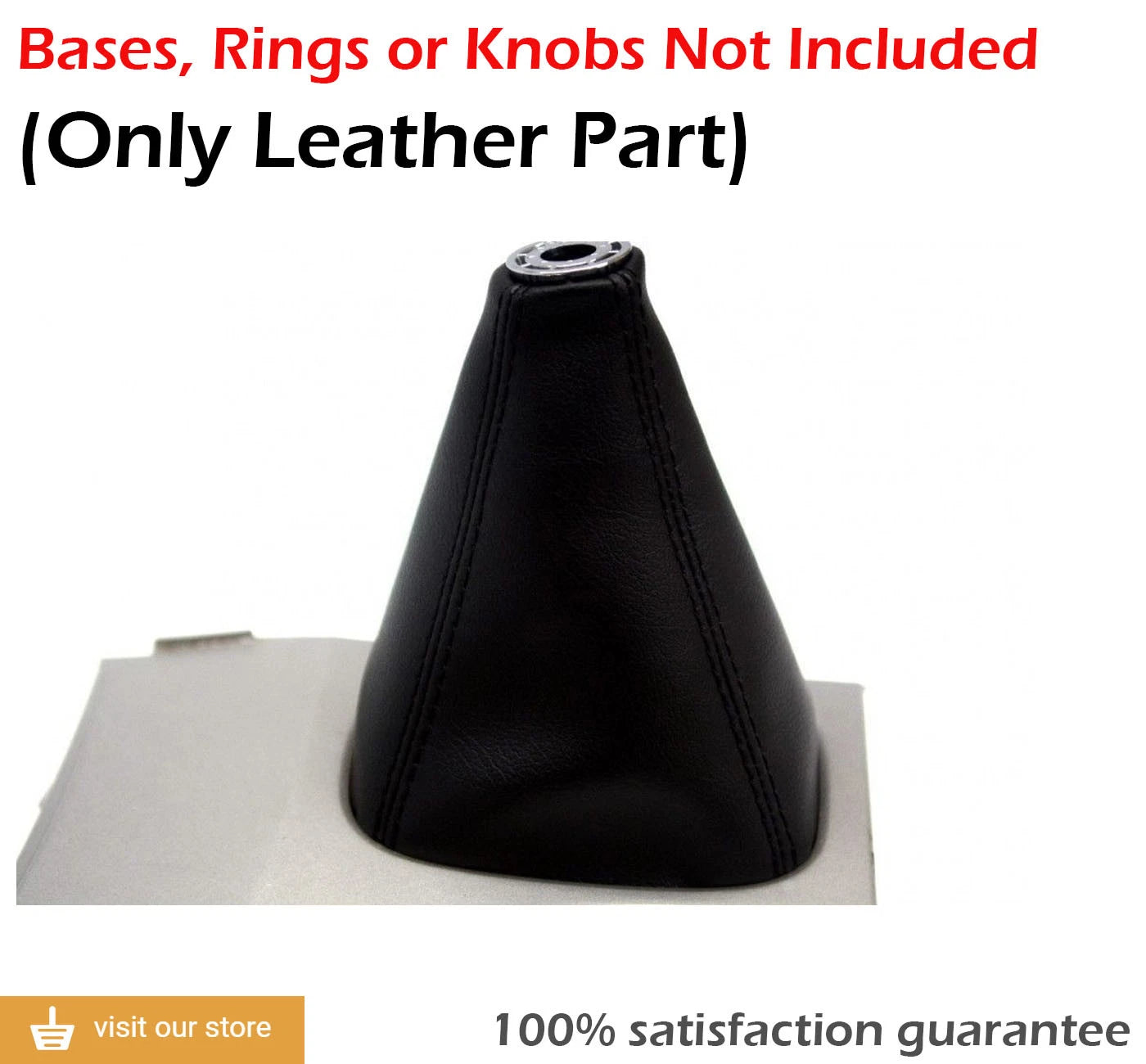 Leather Shift Boot for Toyota Camry (2007–2011) Black Synthetic