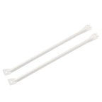 White Metal Support Brackets for 12" Wire Shelving