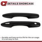Set of 4 Door Handle Covers for Toyota Camry (2018–2024) Gloss Black ABS