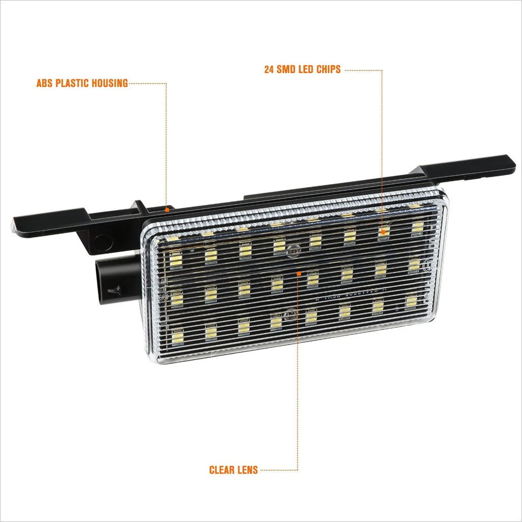 2X Nuvision Clear Lens LED Truck Bed Cargo Lights for Silverado/Sierra (2014–2019)