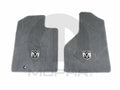 Set of 2 Front Slate Gray Carpet Floor Mats for Dodge Ram 1500 2500 3500 (2019–2023)