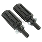 Black Rear Passenger Foot Pegs Clevis Mount for Harley Softail Fatboy (2000-2006)