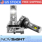 Pair of H11 H8 H9 LED Headlight Bulbs 6500K 24000LM for Vehicles