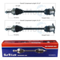 Set of 2 Rear CV Axle Shafts for Mazda Miata (1994–1995) VIN 614192