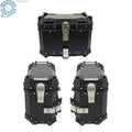 Set of 2 Aluminum Side Cases for Motorcycle (36L + 45L)