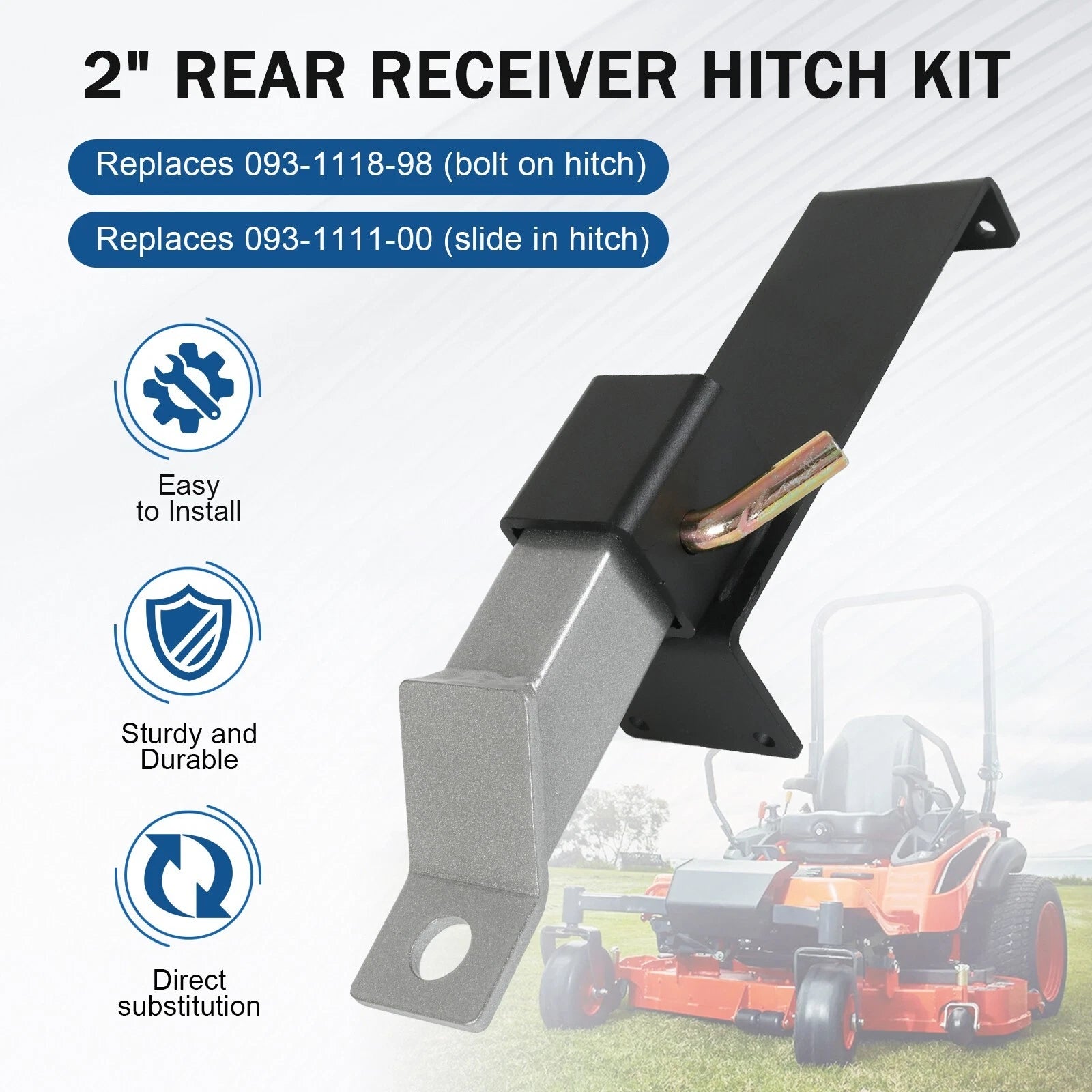 2" Hitch Kit for Rambler Magnum & ZT (Year Range Not Specified)