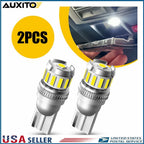 2X T10 LED License Plate Light Bulbs 6500K White 168 2825 194 for