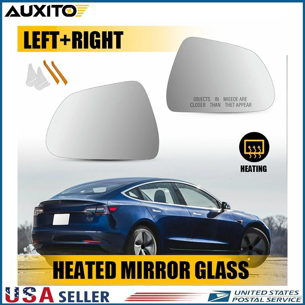 Heated Mirror Glass for Tesla Model 3 (2017–2023) 113065100A 1/2X
