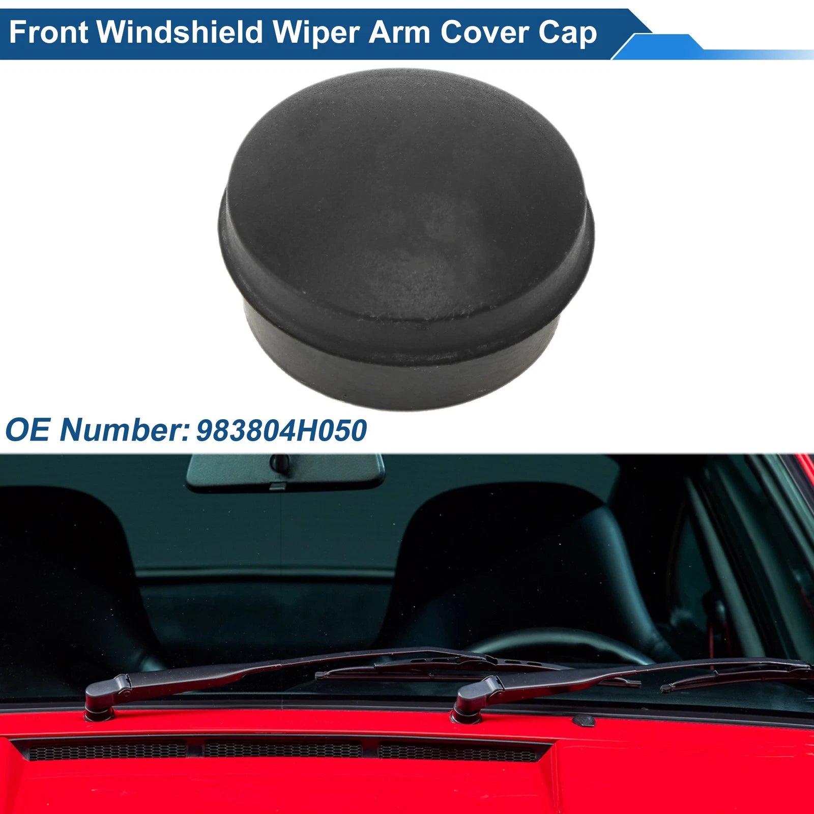 Front Windshield Wiper Arm Cover Cap for Hyundai Santa Fe (2015–2017) No. 983804H050