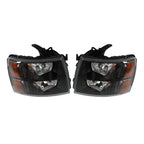 Set of 2 Halogen Headlights for Chevy Silverado 1500/2500/3500HD (2007-2014)