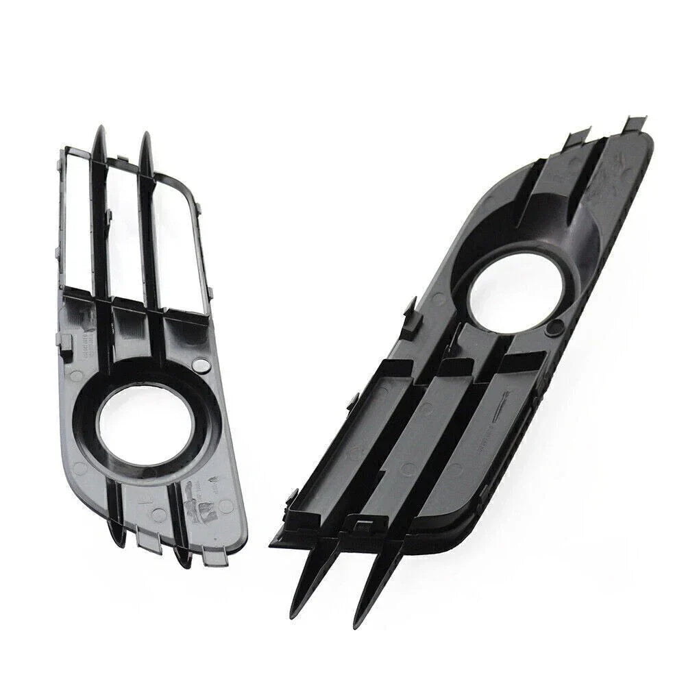 Black Front Bumper Fog Light Grille for Audi A6 C7 (2012-2015)