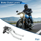 Adjustable Short Brake Clutch Levers for Honda CBR600RR (2003–2006) Silver Tone