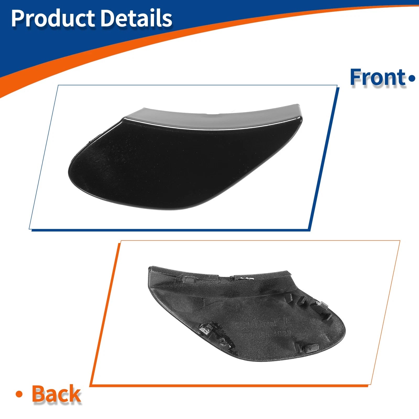 Tow Hook Cover for Mercedes-Benz GLE X166 (2016–2020) No.A2928854922 Black