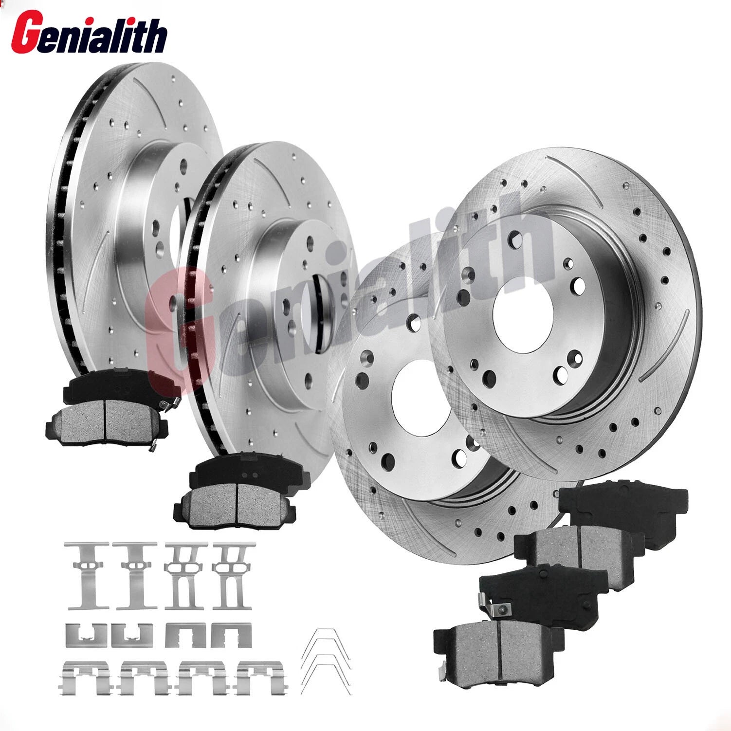Drilled Rotors & Ceramic Brake Pads for Honda Accord (2003–2007)