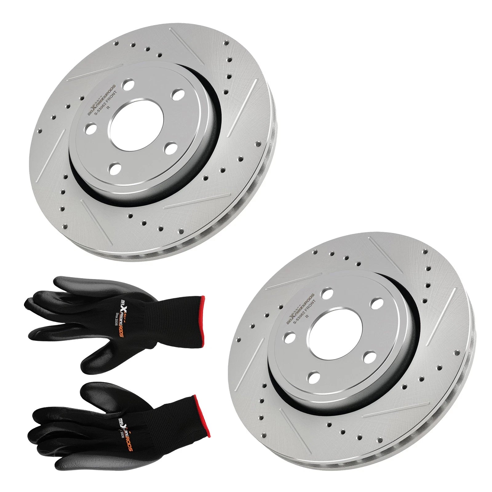 Front Left & Right Brake Rotors Kit for Dodge Durango/Jeep Grand Cherokee (2011–2020)