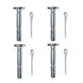 Set of 4 Shear/Cotter Pins for Cub MTD Troy-Bilt Snow Throwers (Fits 738-04124A)