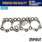 4D33 Cylinder Head Gasket for Mitsubishi 4D33 Engine (Metal)