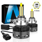 2X 9012 LED Headlight Bulbs for 6500K