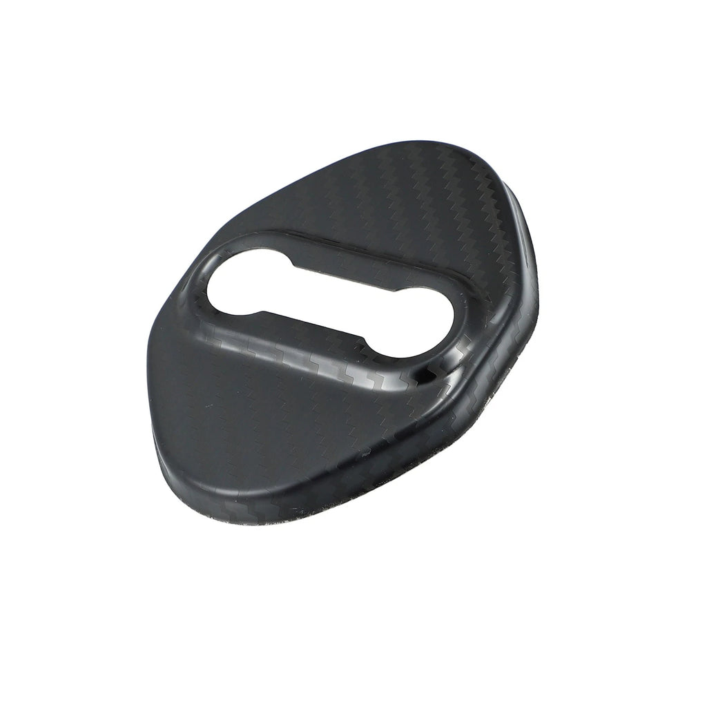Set of 4 Car Door Lock Latch Covers for Ford Focus (2019–2021) Carbon Fiber