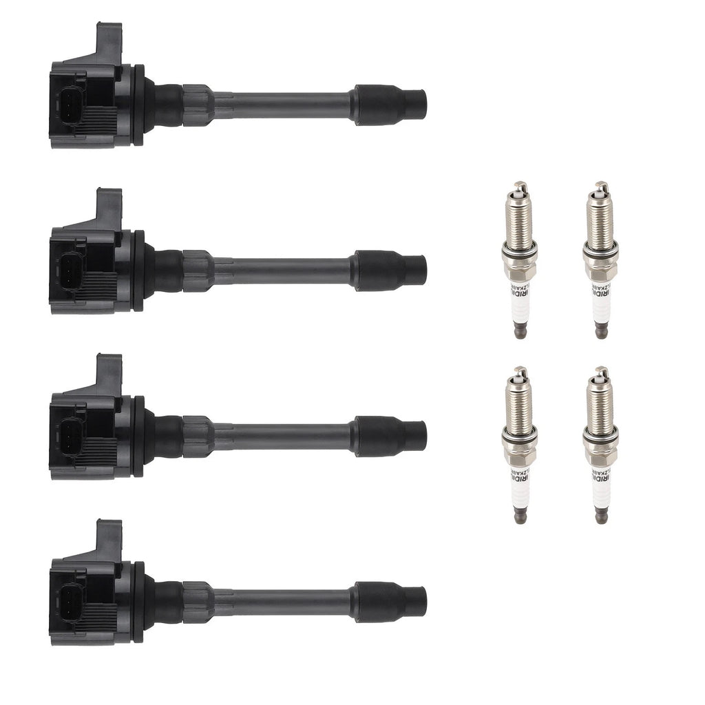 Set of 4 Ignition Coils + Spark Plugs for Honda CR-V Civic Si L4 1.5L (2017–2020) UF78