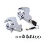 Chrome Sissy Bar Luggage Rack Detachable Locking Latch Nut Kit for Harley Touring