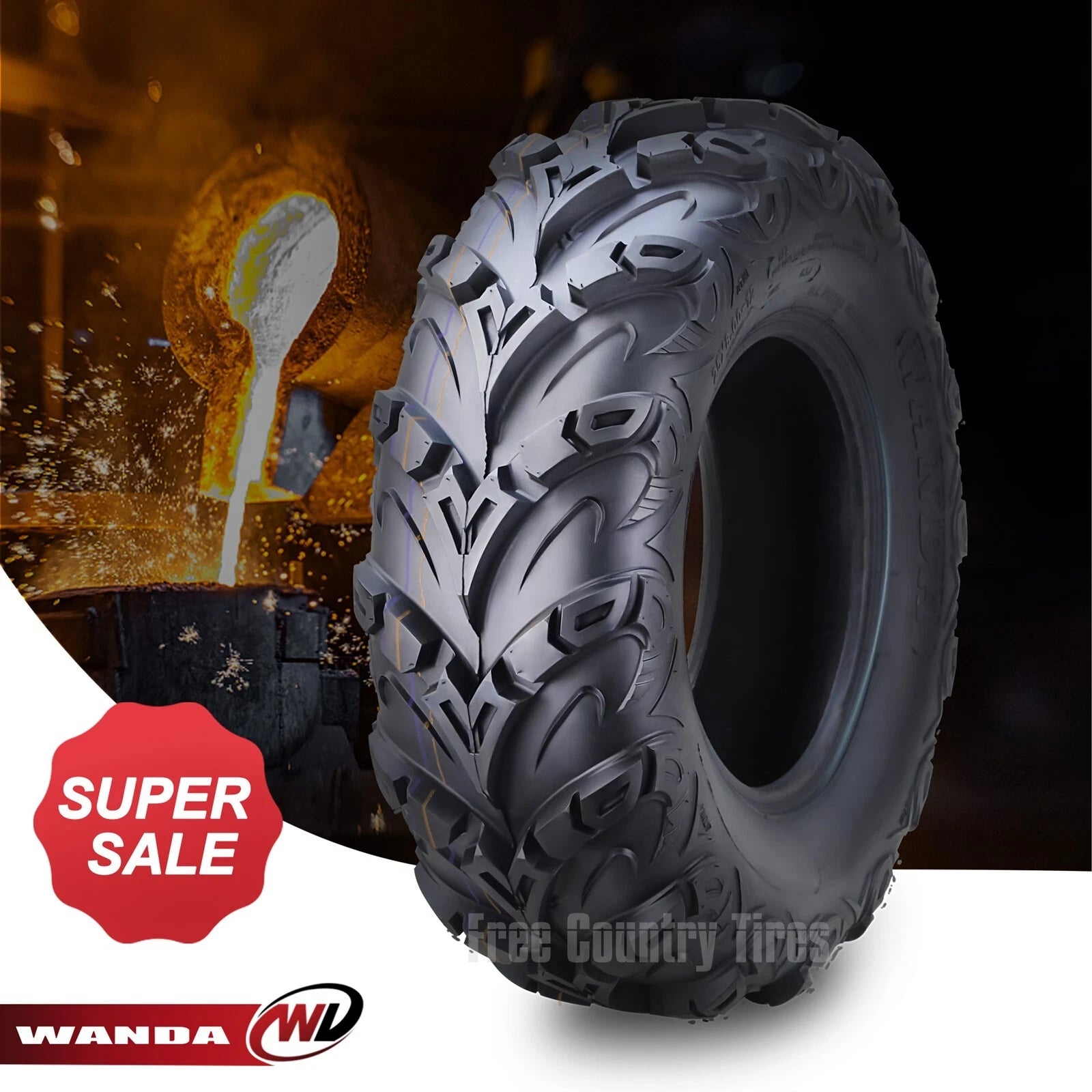 UTV ATV Tires 25x8-12 25x8.00-12 8PR for WANDA