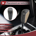 1 Pc Gear Shift Knob Cover for Ford Fiesta (2009–2012) Black Beige